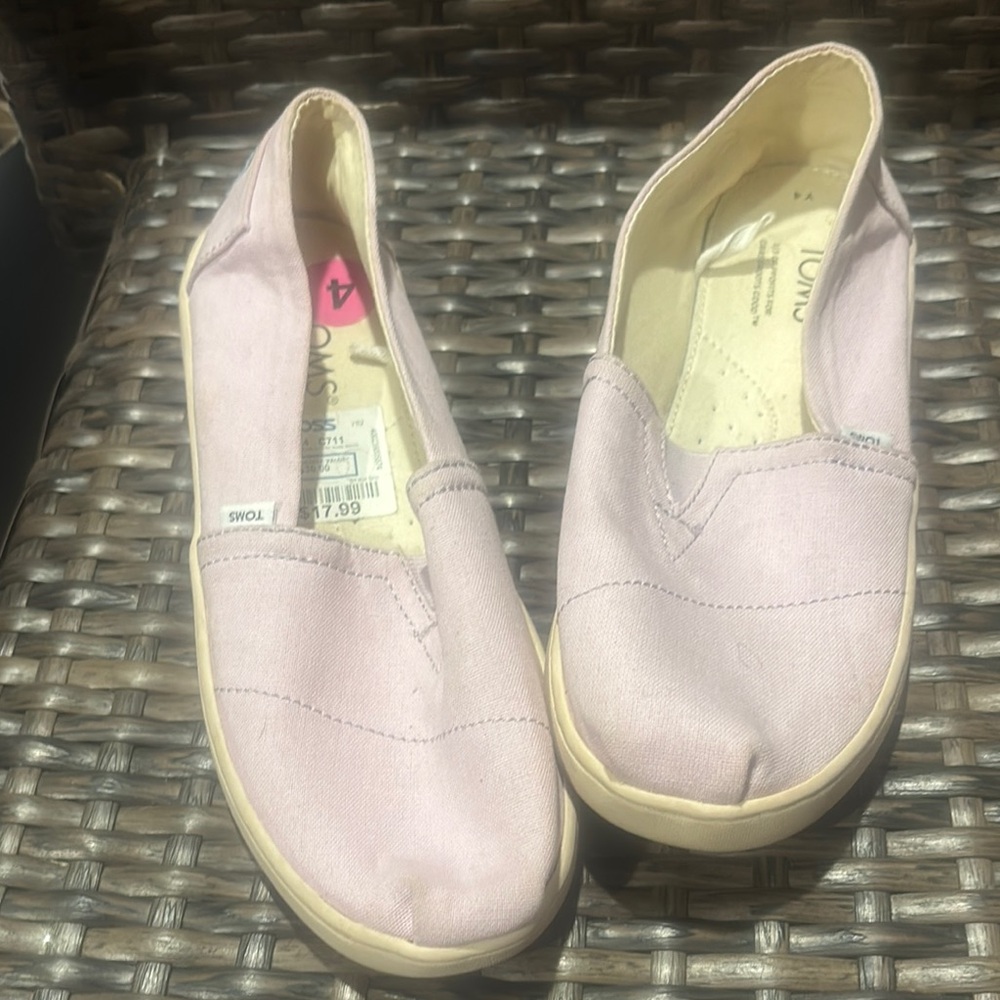 TOMS Women's Pink Slip-On Shoes